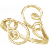 14K Yellow Freeform Ring - 51526255P photo