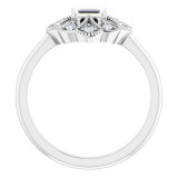 14K White 1/6 CTW Diamond Vintage-Inspired Ring - 124058605P photo 2