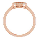 14K Rose 1/10 CTW Diamond Circle Ring - 65180760002P photo 2