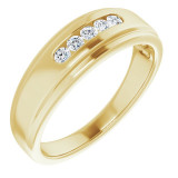 14K Yellow 1/4 CTW Diamond 5-Stone Band - 122788605P photo