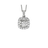 Gems One 14Kt White Gold Diamond (1/10 Ctw) Pendant - FP1422/10-4WC photo