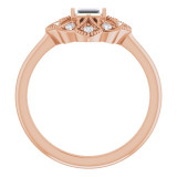 14K Rose 1/6 CTW Diamond Vintage-Inspired Ring - 124058607P photo 2