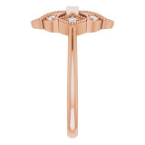 14K Rose 1/6 CTW Diamond Vintage-Inspired Ring - 124058607P photo 4