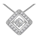Gems One 14KT White Gold & Diamond Rhythm Of Love Neckwear Pendant  - 7/8 ctw - ROL1074-4WCBL photo