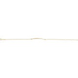 14K Yellow Curved Bar 6 1/2-7 1/2 Bracelet - BRC776102P photo 2