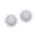 Gems One 14Kt White Gold Diamond (1Ctw) Earring - ER10651-4WC photo
