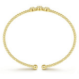 Gabriel & Co. 14k Yellow Gold Bujukan Diamond Bangle Bracelet - BG4114-65Y45JJ photo 3