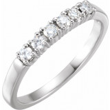 14K White 1/4 CTW Diamond Anniversary Band - 60208209910P photo