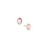 Kabana 14k Rose Gold Mother of Pearl Inlay Earring photo