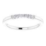 14K White 1/10 CTW Diamond Anniversary Band - 12284460000P photo 3