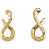 14K Yellow Infinity-Inspired Drop Earrings - 87080601P photo 2