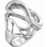 14K White Freeform Ring - 550037120P photo