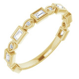 14K Yellow 1/4 CTW Diamond Anniversary Band - 1236336074P photo