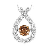 Gems One 14KT White Gold & Diamond Rhythm Of Love Neckwear Pendant  - 1-1/2 ctw - ROL1140-4WCDB photo