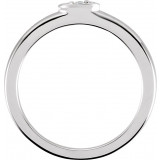 14K White .025 CTW Diamond Stackable Ring - 6506360002P photo 2