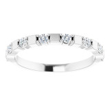 14K White 1/4 CTW Diamond Anniversary Band - 123491600P photo 3