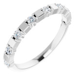 14K White 1/4 CTW Diamond Anniversary Band - 123491600P photo