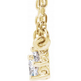 14K Yellow 1/3 CTW Diamond Three-Stone 16-18 Necklace - 86615606P photo 2