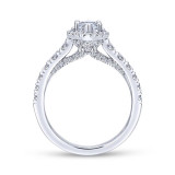 Gabriel & Co. 14k White Gold Entwined Halo Engagement Ring - ER12765M4W44JJ photo 2
