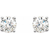 14K White 1/2 CTW Diamond Stud Earrings - 6753560009P photo 2