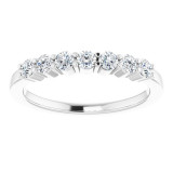 14K White 3/8 CTW Diamond Anniversary Band - 12284460004P photo 3