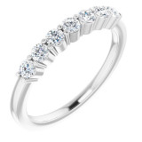 14K White 3/8 CTW Diamond Anniversary Band - 12284460004P photo