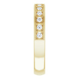 14K Yellow 1/4 CTW Diamond Milgrain Anniversary Band - 123812601P photo 4