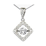 Gems One 14KT White Gold & Diamond Rhythm Of Love Neckwear Pendant  - 1-1/4 ctw - ROL1157-4WC photo