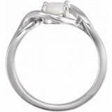 14K White Opal Freeform Ring - 71935600P photo 2