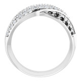 14K White 1 CTW Black & White Diamond Ring - 67332100001P photo 2