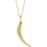 14K Yellow 26.2x13.4 mm Tusk 16-18 Necklace - 86921601P photo