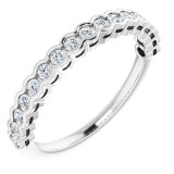 14K White 1/4 CTW Diamond Anniversary Band - 1235966025P photo