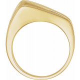 14K Yellow Negative Space Ring - 498123611P photo 2