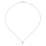 Gabriel & Co. 14k White Gold Faith Diamond Necklace - NK1370W45JJ photo 2