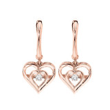 Gems One Silver (SLV 995) Diamond Rhythm Of Love Fashion Earrings  - 1/10 ctw - ROL2045-SSPD photo