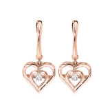 Gems One Silver (SLV 995) Diamond Rhythm Of Love Fashion Earrings  - 1/10 ctw - ROL2045-SSPD photo