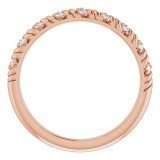 14K Rose .08 CTW Diamond Anniversary Band - 124048602P photo 2