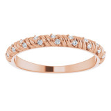 14K Rose .08 CTW Diamond Anniversary Band - 124048602P photo 3