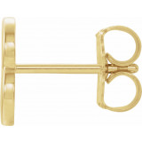 14K Yellow Single Initial B Earring - 86800108P photo 2
