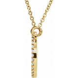 14K Yellow 1/8 CTW Diamond 16 Necklace - 84155100P photo 2