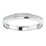 14K White 1/2 CTW Diamond Anniversary Band - 124250600P photo 3