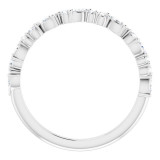 Platinum 3/8 CTW Diamond Anniversary Band - 123858603P photo 2