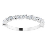 Platinum 3/8 CTW Diamond Anniversary Band - 123858603P photo 3