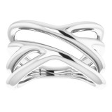 14K White Negative Space Ring - 51708101P photo 3