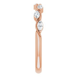 14K Rose 1/3 CTW Diamond Anniversary Band - 123865602P photo 4