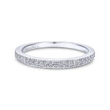 Gabriel & Co. 14k White Gold Victorian Diamond Wedding Band - WB10510S0W44JJ photo