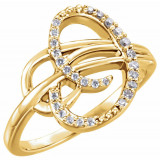 14K Yellow 1/6 CTW Diamond Ring - 1227146001P photo