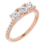 14K Rose 9/10 CTW Diamond Anniversary Band - 1235896002P photo