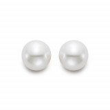 Mastaloni Ladies 18k White Gold Cultured Pearl Stud Earrings photo