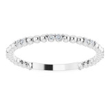 14K White 1/6 CTW Diamond Anniversary Band - 123105600P photo 3